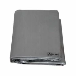 RIBIMEX Housse 90 Grammes Grise Pour Barbecue Rectangulaire 130x70xh80 Cm