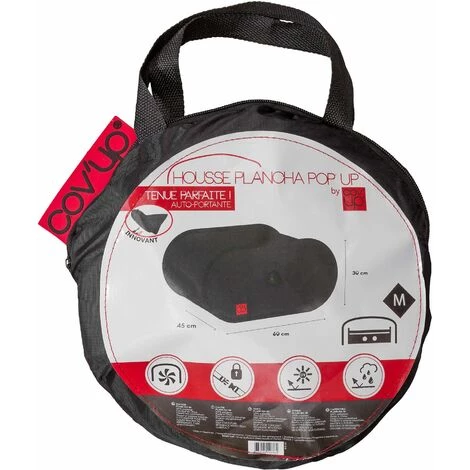 COV'UP Housse Rectangulaire M De Plancha Polyester Noir - Noir 3 COV'UP Housse Rectangulaire M De Plancha Polyester Noir - Noir – Image 3