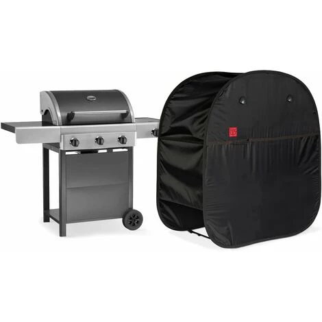 COV'UP Housse De Protection Pop'Up Pour Barbecue M En Polyester Noir - Noir 2 COV'UP Housse De Protection Pop'Up Pour Barbecue M En Polyester Noir - Noir – Image 2