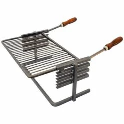 OUTILS ET NATURE Support Et Grille Luxy Pour Cheminée Ou Barbecue