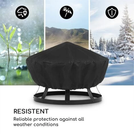 Blumfeldt Pentos Protection Contre Les Intempéries Nylon 600D étanche Noire 4 Blumfeldt Pentos Protection Contre Les Intempéries Nylon 600D étanche Noire – Image 4