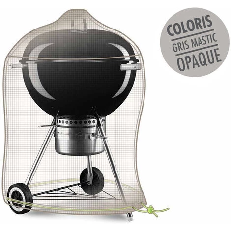 JARDIDECO Housse Barbecue Rond Kettle Cover One - Ø 70 X 80 Cm - Gris 2 JARDIDECO Housse Barbecue Rond Kettle Cover One - Ø 70 X 80 Cm - Gris – Image 2