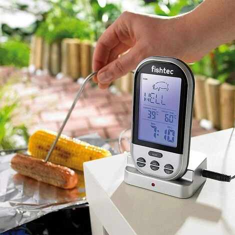 FISHTEC® Thermomètre-Sonde De Cuisson Numérique Sans Fil - Four Et Barbecue - Minuteur Et Alarme 2 FISHTEC® Thermomètre-Sonde De Cuisson Numérique Sans Fil - Four Et Barbecue - Minuteur Et Alarme – Image 2