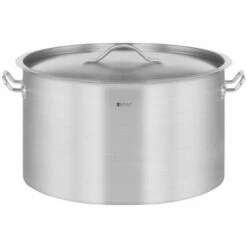 ROYAL CATERING Casserole Induction Fond Rapporté Sandwich Triple 31 L Inox Aluminium - Argent