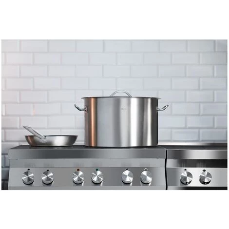 ROYAL CATERING Casserole Induction Fond Rapporté Sandwich Triple 31 L Inox Aluminium - Argent 2 ROYAL CATERING Casserole Induction Fond Rapporté Sandwich Triple 31 L Inox Aluminium - Argent – Image 2