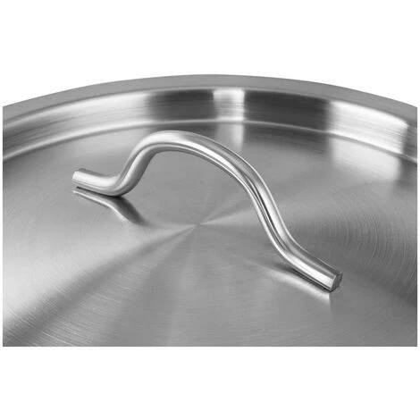 ROYAL CATERING Casserole Induction Fond Rapporté Sandwich Triple 12 L Inox Aluminium Cool Touch - Argent 4 ROYAL CATERING Casserole Induction Fond Rapporté Sandwich Triple 12 L Inox Aluminium Cool Touch - Argent – Image 4