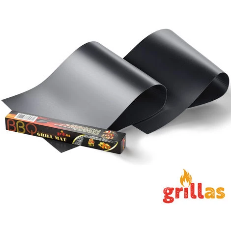 Grillas® Set De 2 Tapis De Cuisson Pour Barbecue En Silicone | Revêtement Antiadhésif Jusqu'à 300 ° C | 40x50 Cm | Convient Pour Barbecue à Gaz, Grill Charbon Et Grill électrique | Adapté Au Four 1 Grillas® Set De 2 Tapis De Cuisson Pour Barbecue En Silicone | Revêtement Antiadhésif Jusqu'à 300 ° C | 40x50 Cm | Convient Pour Barbecue à Gaz, Grill Charbon Et Grill électrique | Adapté Au Four