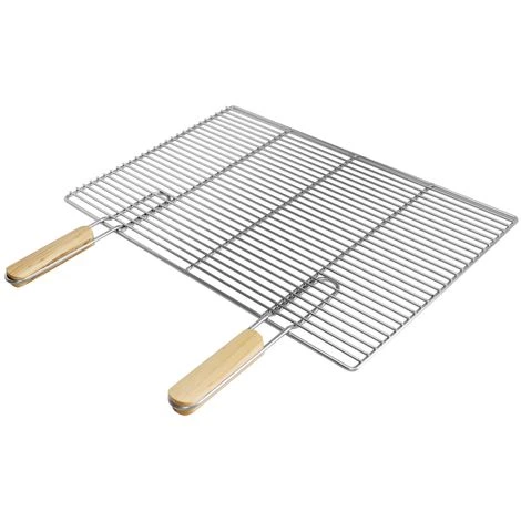 ECD GERMANY Grille De Barbecue BBQ Avec Double Manche Dimension 60x40cm En Acier Inoxydable 1 ECD GERMANY Grille De Barbecue BBQ Avec Double Manche Dimension 60x40cm En Acier Inoxydable
