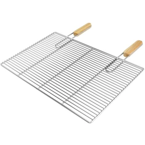 ECD GERMANY Grille De Barbecue BBQ Avec Double Manche Dimension 60x40cm En Acier Inoxydable 2 ECD GERMANY Grille De Barbecue BBQ Avec Double Manche Dimension 60x40cm En Acier Inoxydable – Image 2