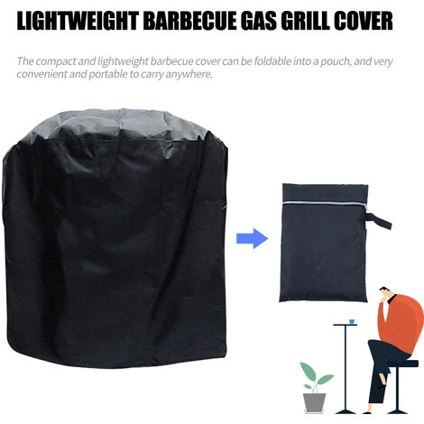ASUPERMALL Housse De Barbecue En Tissu Oxford 210D Noir Recouvert D'Argent, Imperméable, Résistante, Indéchirable Et Anti-Poussière, Adaptée Pour BBQ, Gril à Gaz, Gril Électrique Au Charbon, XXS, 71*73cm 2 ASUPERMALL Housse De Barbecue En Tissu Oxford 210D Noir Recouvert D'Argent, Imperméable, Résistante, Indéchirable Et Anti-Poussière, Adaptée Pour BBQ, Gril à Gaz, Gril Électrique Au Charbon, XXS, 71*73cm – Image 2