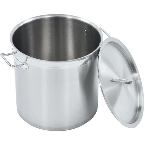 VidaXL Marmite 25 L 32x32 Cm Acier Inoxydable - Argent 3 VidaXL Marmite 25 L 32x32 Cm Acier Inoxydable - Argent – Image 3