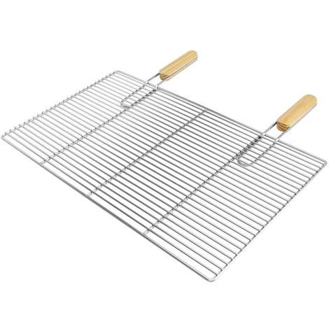 ECD GERMANY Grille De Barbecue BBQ Avec Double Manche Dimension 67x40cm En Acier Inoxydable 2 ECD GERMANY Grille De Barbecue BBQ Avec Double Manche Dimension 67x40cm En Acier Inoxydable – Image 2