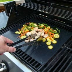 SHOPSTORY GRILL MAT : Feuille De Cuisson Antiadhésive Et Réutilisable Pour Barbecue Et Four