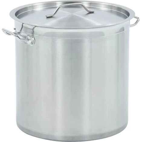 VidaXL Marmite 33 L 35x35 Cm Acier Inoxydable - Argent 1 VidaXL Marmite 33 L 35x35 Cm Acier Inoxydable - Argent