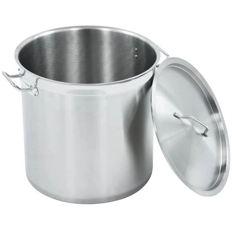 VidaXL Marmite 33 L 35x35 Cm Acier Inoxydable - Argent 3 VidaXL Marmite 33 L 35x35 Cm Acier Inoxydable - Argent – Image 3