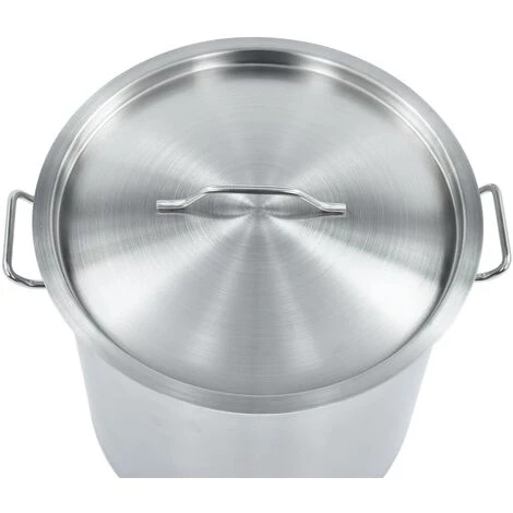 VidaXL Marmite 33 L 35x35 Cm Acier Inoxydable - Argent 4 VidaXL Marmite 33 L 35x35 Cm Acier Inoxydable - Argent – Image 4