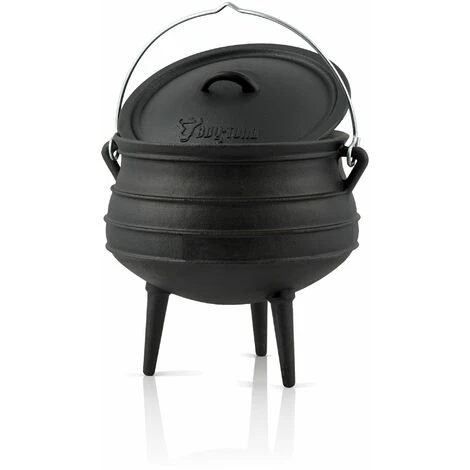 BBQ-Toro Potjie #1 Avec Pieds | 3 Litres | Chaudron De Sorcière En Fonte | Pot 1 BBQ-Toro Potjie #1 Avec Pieds | 3 Litres | Chaudron De Sorcière En Fonte | Pot