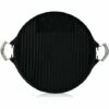 BBQ-Toro Plaque De Grillage Réversible En Fonte | Ø 43 Cm | Avec Poignées Métalliques