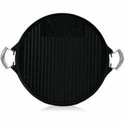 BBQ-Toro Plaque De Grillage Réversible En Fonte | Ø 43 Cm | Avec Poignées Métalliques