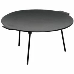 BBQ-Toro Poêle à Griller En Fonte à 3 Pieds | Ø 45 Cm - Ronde | Support De Dutch Oven | Plaque à Griller Tripode