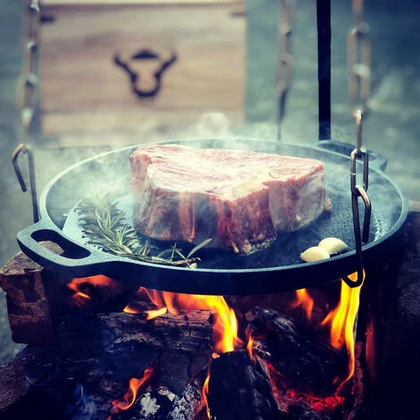 BBQ-Toro Dutch Oven Kit Dans Une Boîte En Bois | 6 Pièces | Ensemble De Cuisson En Fonte 2 BBQ-Toro Dutch Oven Kit Dans Une Boîte En Bois | 6 Pièces | Ensemble De Cuisson En Fonte – Image 2