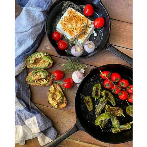 BBQ-TORO Ensemble De Poêles à Frire Et à Steak En Fonte 2 BBQ-TORO Ensemble De Poêles à Frire Et à Steak En Fonte – Image 2