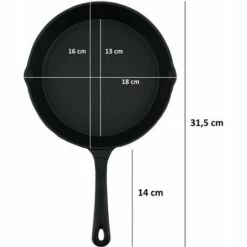 BBQ-TORO Ensemble De Poêles à Frire Et à Steak En Fonte 7 BBQ-TORO Ensemble De Poêles à Frire Et à Steak En Fonte -Accessoires de barbecue Soldes 18087047 3