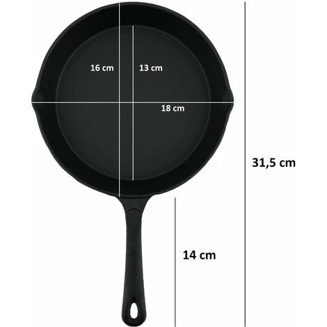 BBQ-TORO Ensemble De Poêles à Frire Et à Steak En Fonte 3 BBQ-TORO Ensemble De Poêles à Frire Et à Steak En Fonte – Image 3