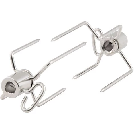 BBQ-Toro Aiguilles De Viande En Acier Inoxydable | 2 Pièces | Pinces Pour Brochette 1 BBQ-Toro Aiguilles De Viande En Acier Inoxydable | 2 Pièces | Pinces Pour Brochette