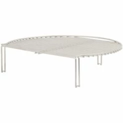 BBQ-Toro Grille Chauffante Ronde En Acier Inoxydable | 40 X 33 X 10 Cm | Convient Aux Grilles De Marmite Et Kamado De Ø 57 Cm | Grille De Gril Pour Le 2e Niveau | Grille Chauffante Universelle