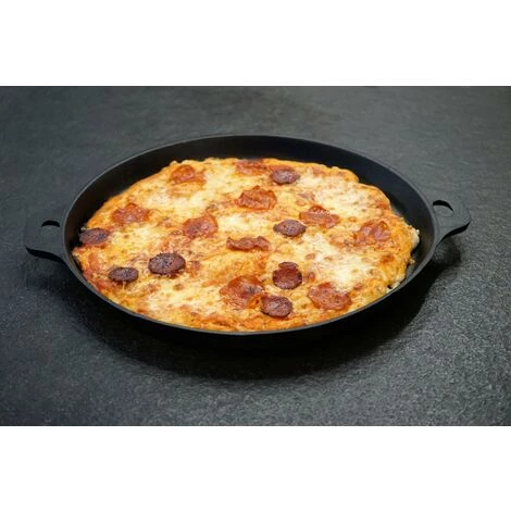 BBQ-Toro Plancha En Fonte | Ø 35 Cm | Plaque De Grillage, Poêle à Griller 3 BBQ-Toro Plancha En Fonte | Ø 35 Cm | Plaque De Grillage, Poêle à Griller – Image 3