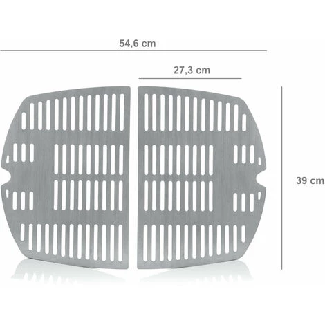 BBQ-Toro Kit De Grilles En Acier Inoxydable V2A (2 Pièces) | Convient Pour Weber Q2000 2 BBQ-Toro Kit De Grilles En Acier Inoxydable V2A (2 Pièces) | Convient Pour Weber Q2000 – Image 2