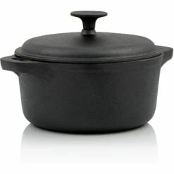 BBQ-Toro Marmite En Fonte | 3,0 Litres - Ø 21 Cm | Déjà Brûlé