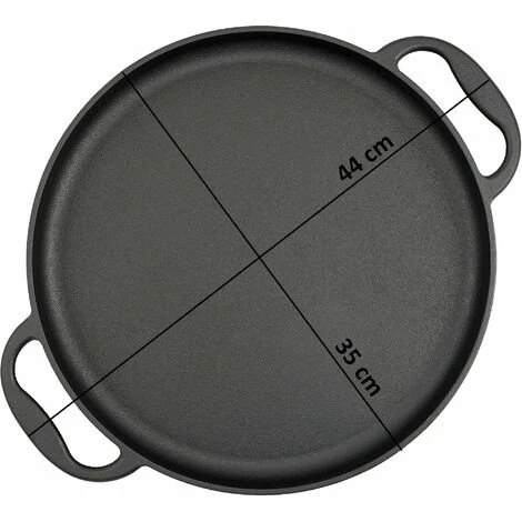 BBQ-Toro Poêle De Service | Ø 35 Cm - Rond | Plaque à Griller En Fonte, Plaque 4 BBQ-Toro Poêle De Service | Ø 35 Cm - Rond | Plaque à Griller En Fonte, Plaque – Image 4