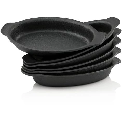 BBQ-Toro Set De Poêles De Service (6 Pièces) | 22,5 X 13 Cm Ovale | Plaque Grill 1 BBQ-Toro Set De Poêles De Service (6 Pièces) | 22,5 X 13 Cm Ovale | Plaque Grill