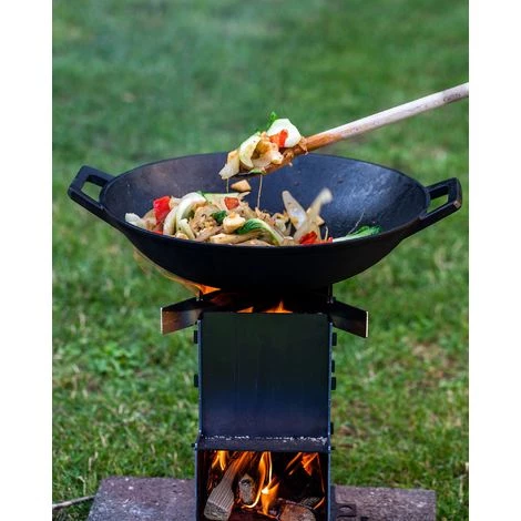 BBQ-Toro Wok En Fonte | Ø 35,5 Cm | Poêle à Frire + Gril 3 BBQ-Toro Wok En Fonte | Ø 35,5 Cm | Poêle à Frire + Gril – Image 3