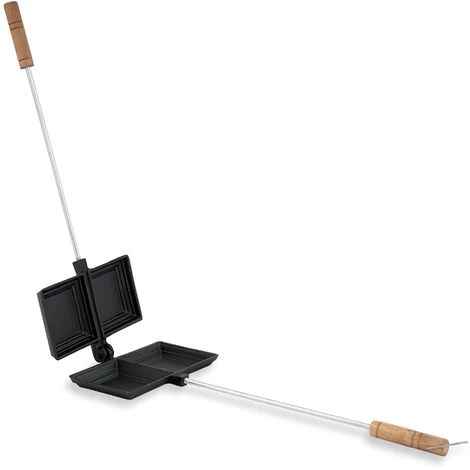 BBQ-Toro Gaufrier | Fer à Sandwich | Moule Double En Fonte, Noir 5 BBQ-Toro Gaufrier | Fer à Sandwich | Moule Double En Fonte, Noir – Image 5