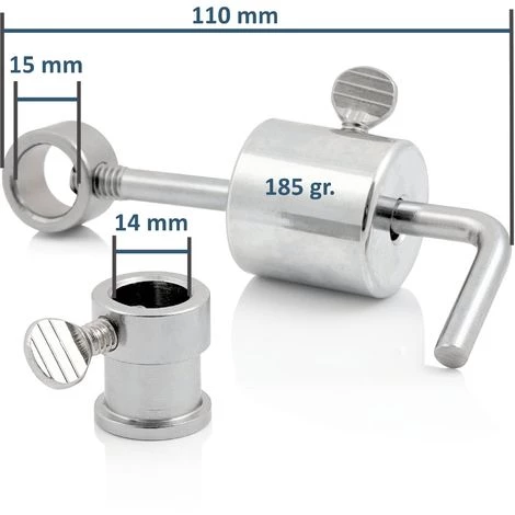 BBQ-Toro Poids D'équilibre Et Roulement Pour Brochette De Barbecue | 185 Gr. | Acier Inoxydable 2 BBQ-Toro Poids D'équilibre Et Roulement Pour Brochette De Barbecue | 185 Gr. | Acier Inoxydable – Image 2