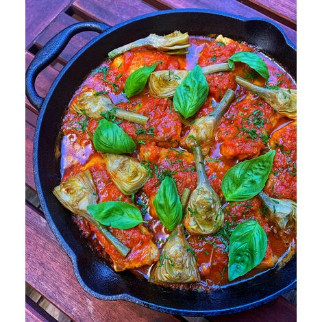 BBQ-Toro Poêle à Griller En Fonte | Ø 40 Cm | Plat De Service Avec Bec Verseur 3 BBQ-Toro Poêle à Griller En Fonte | Ø 40 Cm | Plat De Service Avec Bec Verseur – Image 3