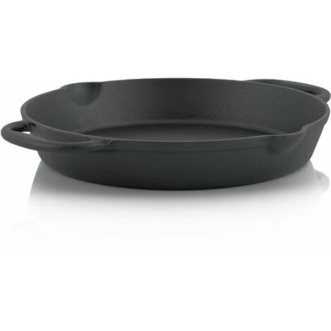 BBQ-Toro Poêle à Griller En Fonte | Ø 30 Cm | Plat De Service Avec Bec Verseur 4 BBQ-Toro Poêle à Griller En Fonte | Ø 30 Cm | Plat De Service Avec Bec Verseur – Image 4