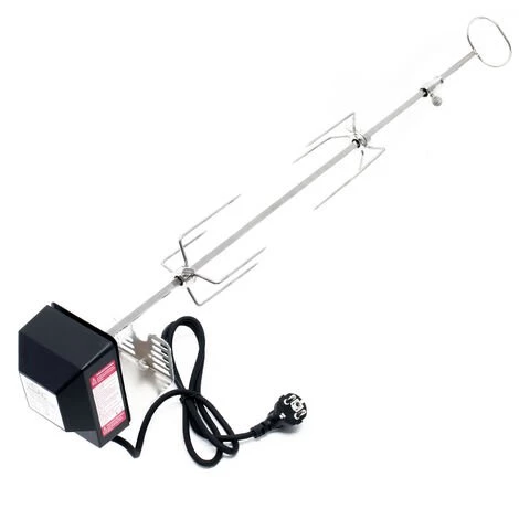 WILTEC Tournebroche BBQ 82cm 230V En Acier Affiné 2 Fourches Incluses Broches Grillade Rôtisserie 1 WILTEC Tournebroche BBQ 82cm 230V En Acier Affiné 2 Fourches Incluses Broches Grillade Rôtisserie