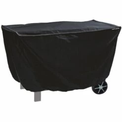 Housse Pour Barbecue/plancha - Rectangulaire - Déperlante Et Imperméable - Dimensions: L.125xl.60xH.80cm (moyenne) - Cook'in Garden - Noir