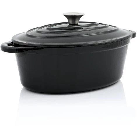 BBQ-Toro Cocotte | 4,3 Litre - Ø 24 Cm | Fonte, émaillé, Noir 1 BBQ-Toro Cocotte | 4,3 Litre - Ø 24 Cm | Fonte, émaillé, Noir