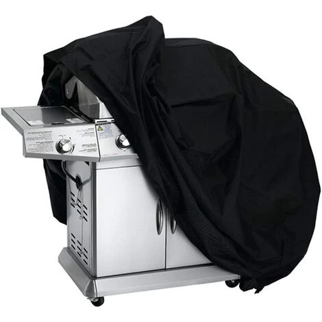 LANGRAY Housse Barbecue, Bache Barbecue, Couverture Imperméable De Barbecue, Couvercle De Gril, Bache De Protection BBQ Anti-UV/Anti-l'eau/Anti-l'humidité - 190x71x117cm - Noir 3 LANGRAY Housse Barbecue, Bache Barbecue, Couverture Imperméable De Barbecue, Couvercle De Gril, Bache De Protection BBQ Anti-UV/Anti-l'eau/Anti-l'humidité - 190x71x117cm - Noir – Image 3