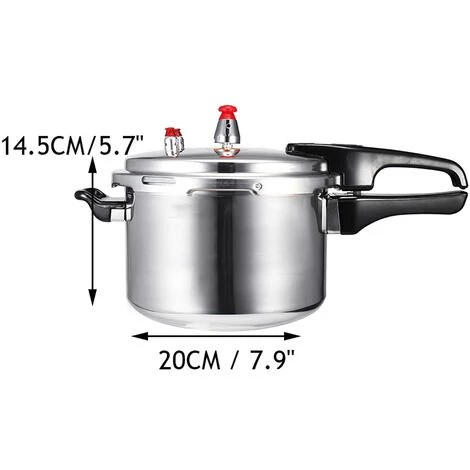 MANTA Casserole Autocuiseur Autocuiseur 3L- 6L Cuisinière à Gaz Simple Fond 20cm 4.0 L Pour 2-3 Personnes 5 MANTA Casserole Autocuiseur Autocuiseur 3L- 6L Cuisinière à Gaz Simple Fond 20cm 4.0 L Pour 2-3 Personnes – Image 5