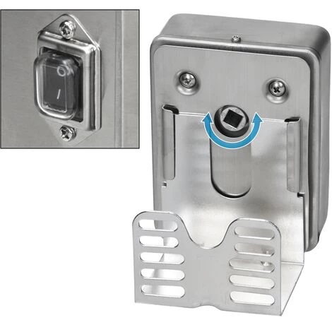 ECD GERMANY Tournebroche électrique Brochette De Rôtissoire Avec Moteur 4W 230V 100cm 2 ECD GERMANY Tournebroche électrique Brochette De Rôtissoire Avec Moteur 4W 230V 100cm – Image 2