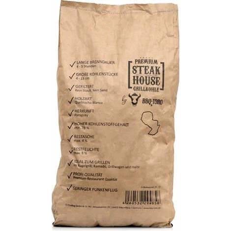 BBQ-Toro Premium Steak House Charbon De Bois 20 Kg | Querbracho Blanco Charcoal 4 BBQ-Toro Premium Steak House Charbon De Bois 20 Kg | Querbracho Blanco Charcoal – Image 4