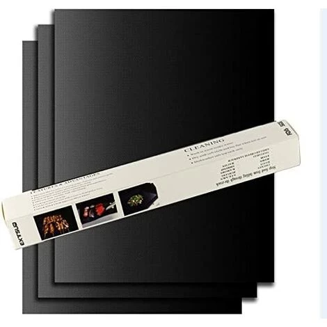 BEARSU Set De 5 Tapis De Cuisson Tapis BBQ Barbecue Plaque Feuille De Cuisson Four 40 * 33cm Pour Barbecue Gaz Charbon électrique 100% Anti-adhérent 4 BEARSU Set De 5 Tapis De Cuisson Tapis BBQ Barbecue Plaque Feuille De Cuisson Four 40 * 33cm Pour Barbecue Gaz Charbon électrique 100% Anti-adhérent – Image 4