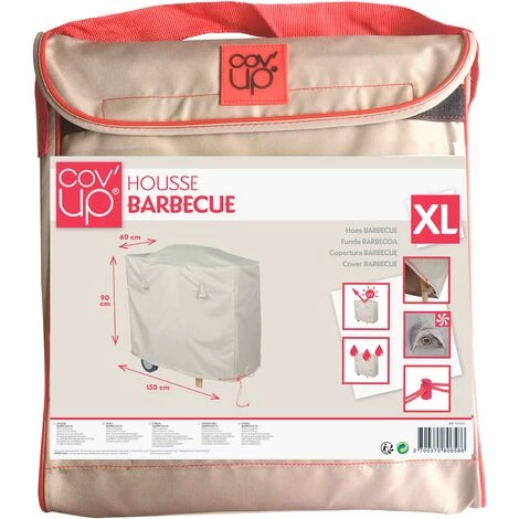 OVIALA Housse Barbecue Rectangulaire 150 X 60 X 90 Cm Taupe Cov'Up - Taupe 1 OVIALA Housse Barbecue Rectangulaire 150 X 60 X 90 Cm Taupe Cov'Up - Taupe