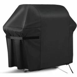 BEARSU Housse Barbecue, Bache Barbecue Exterieur 100% Impermeable - Housse Pour Barbecue 420D Tissu Oxford Ne Se Décolore Pas Bâche Barbecue Housse Plancha Pour Weber Char Broil (122 Cm * 147 Cm * 61 Cm)